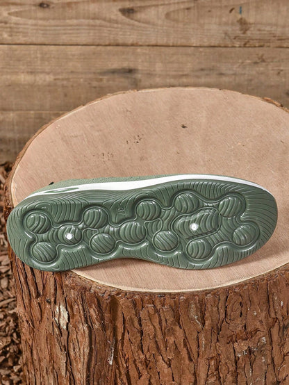 OLANE Comfort Slip-On Knitted Walking Shoe Green36/6Women's Shoes