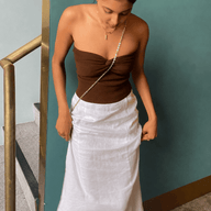 Cropped Strapless Off-Shoulder Top
