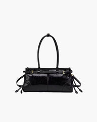Edelle Leather Shoulder Bag with Belt Detail