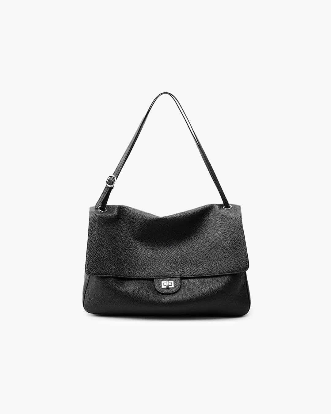 OLANE Elegant Crossbody Shopper Bag BlackBag