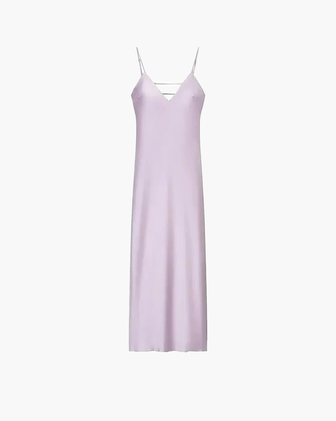 OLANE Elegant Satin Backless Maxi Dress Light PurpleXSWomen's Dresses