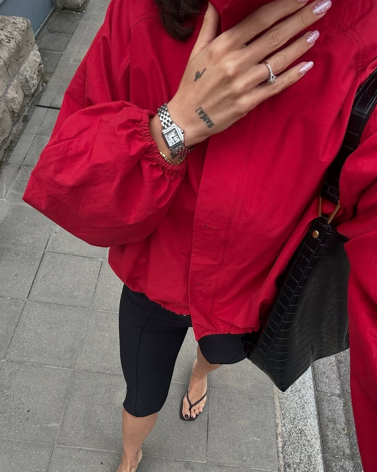 OLANE High - Neck Tailored Jacket RedLWomen's Coats & Jackets