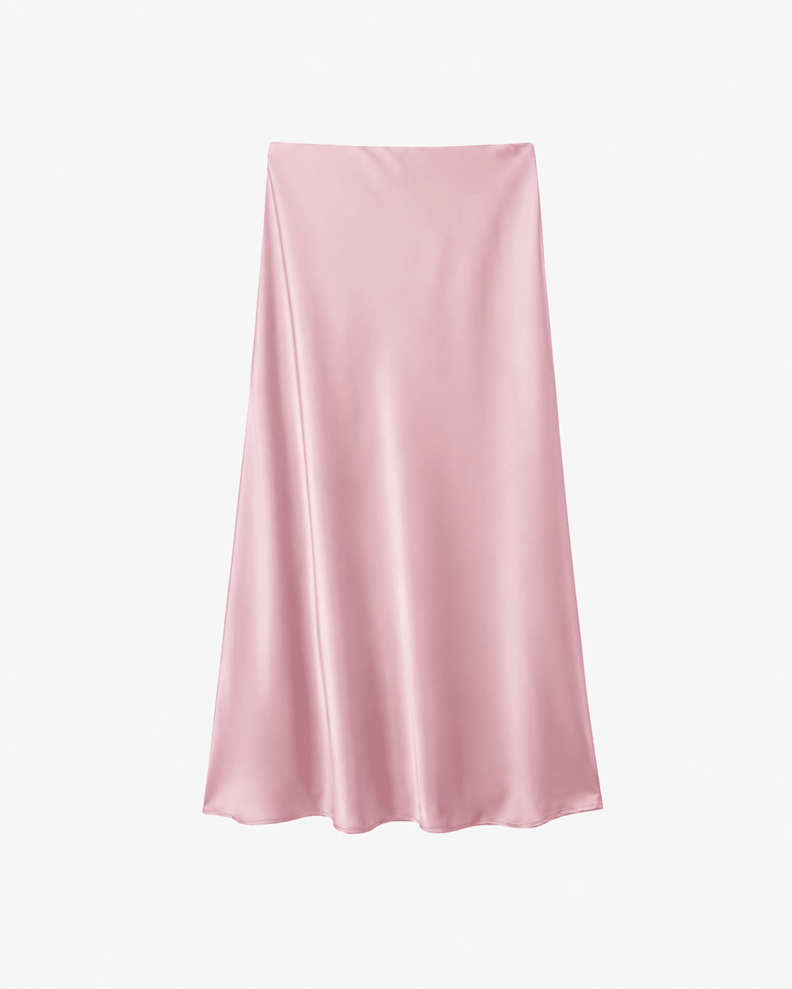 OLANE High Waist Satin Midi Skirt LavenderXSWomen's Bottoms