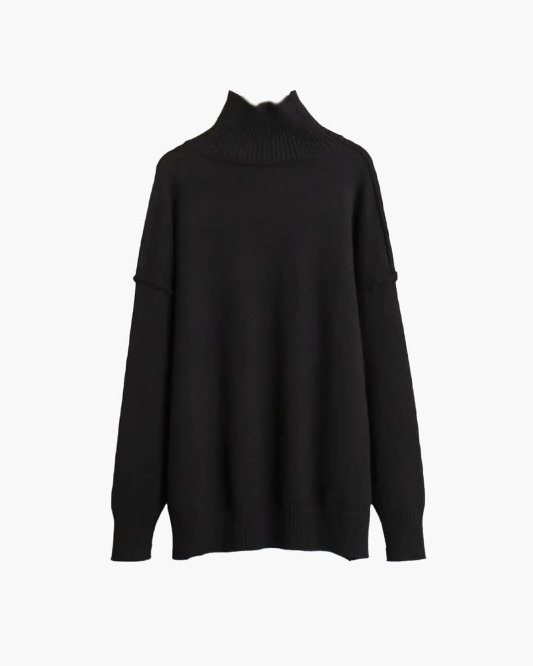 OLANE Lexi Turtleneck Knit Sweater BlackMSweaters