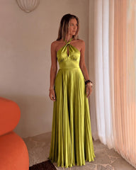 Lisa Halter Pleated Maxi Dress