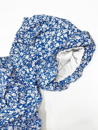OLANE Mea Puff Sleeve Floral Dress BlackSWomen's Dresses