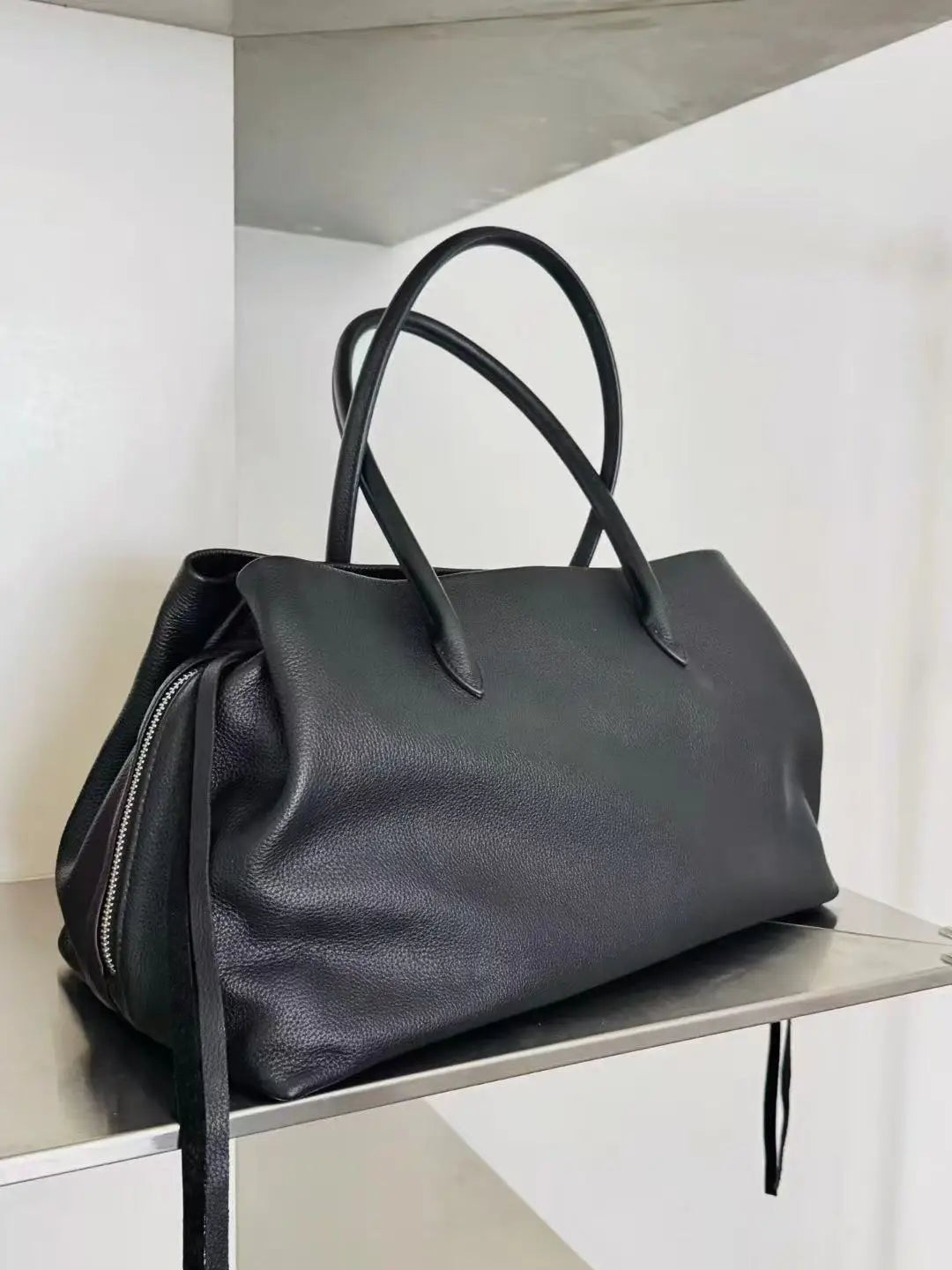 OLANE Multi-Compartment Shoulder Tote Bag BlackLarge 38x20x23 cmWomen's Handbags