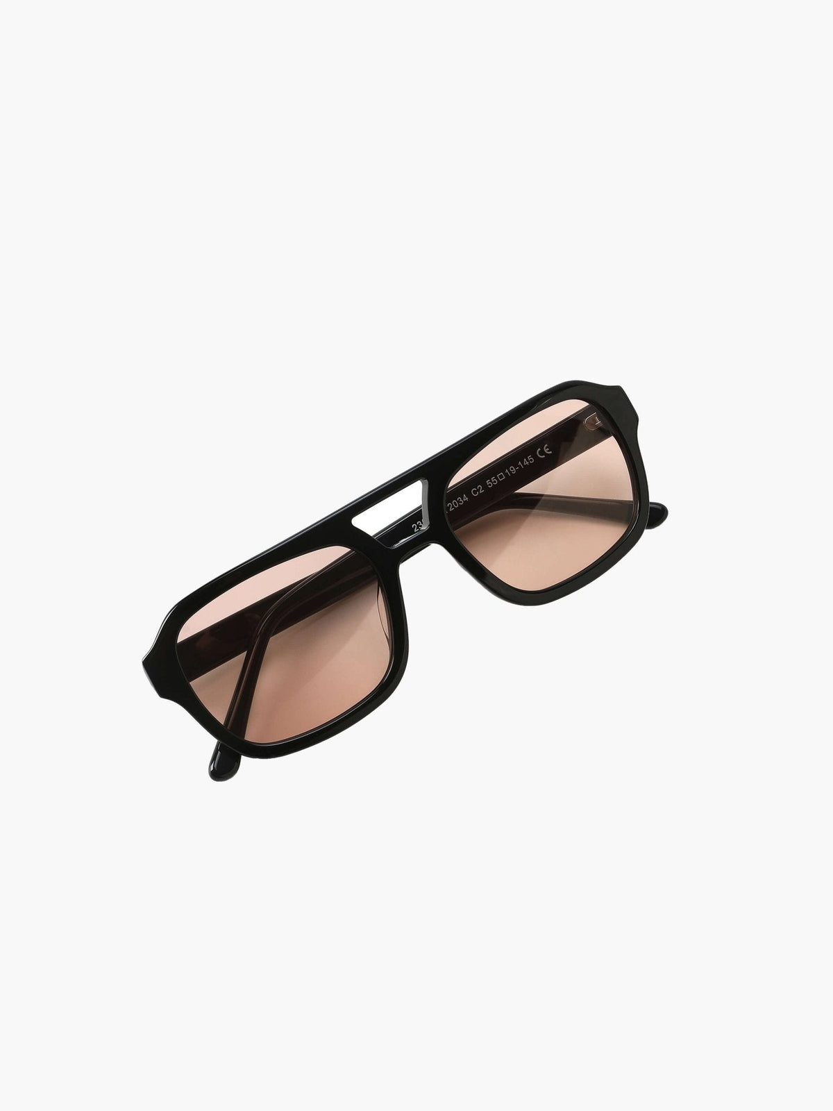 OLANE Oversized Cat-Eye Sunglasses Black / OrangeSunglasses