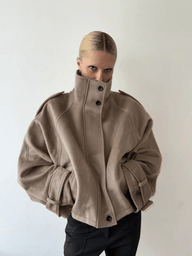 Oversized Stand Collar Jacket