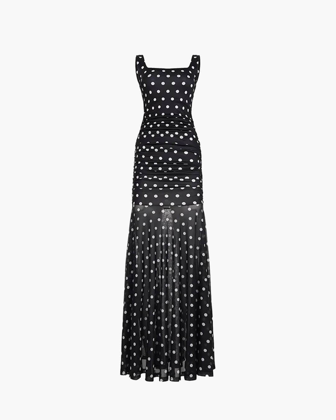 OLANE Psychedelic Swirl Bodycon Dress BlackLWomen's Dresses