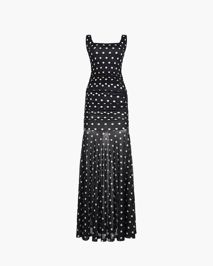 OLANE Psychedelic Swirl Bodycon Dress BlackLWomen's Dresses