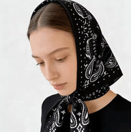 Rachel Lightweight Paisley Knitted Bandana Scarf