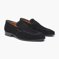Aglaza Retro Suede Penny Loafers