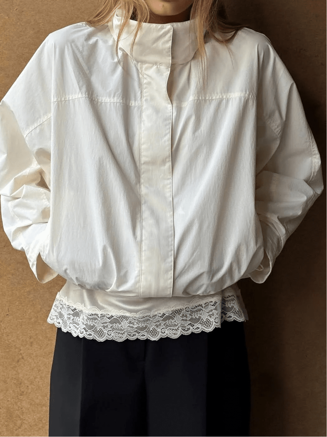 OLANE Sophia Drawstring Bomber Jacket WhiteSWomen's Coats & Jackets