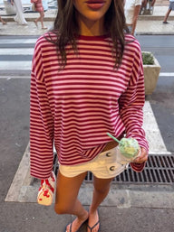 Striped Oversized Knit Sweater