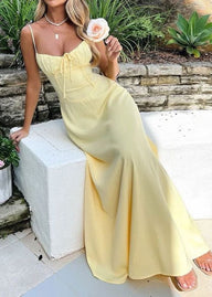 Ellen Structured Corset Bodice Maxi Dress