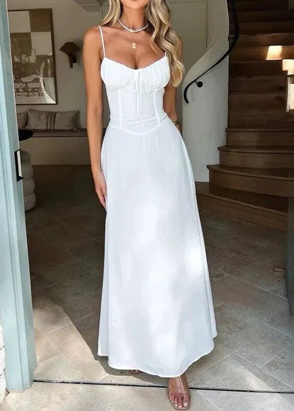OLANE Structured Corset Bodice Maxi Dress YellowSWomen's Dresses