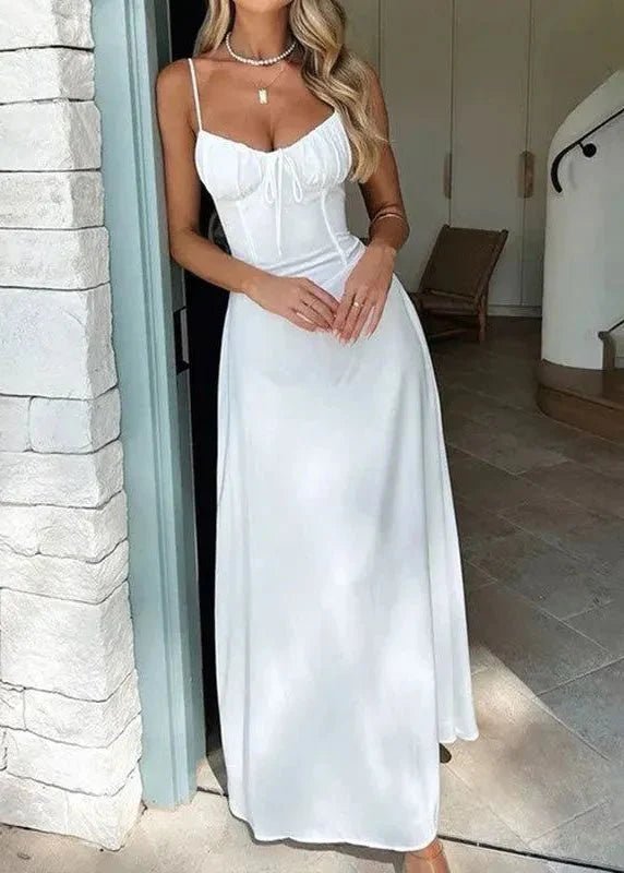 OLANE Structured Corset Bodice Maxi Dress YellowSWomen's Dresses