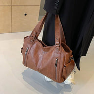 Stylish Faux Leather Shoulder Bag