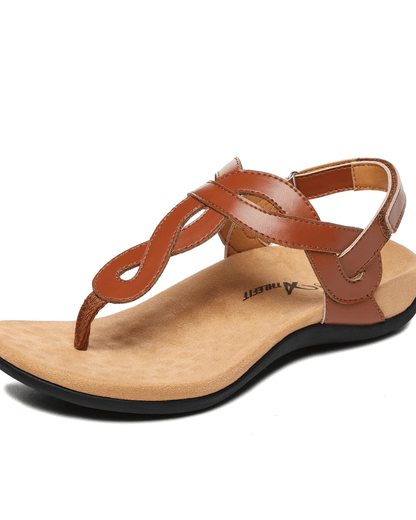 OLANE Stylish T-Strap Arch Support Sandal Blue35/5Women's Shoes