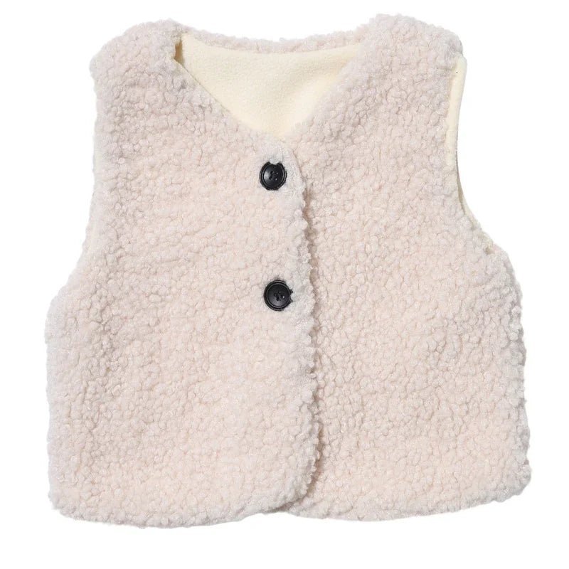 OLANE Velvet Baby Vest Light Brown90 (1-2 Years)Kids' Coats & Jackets
