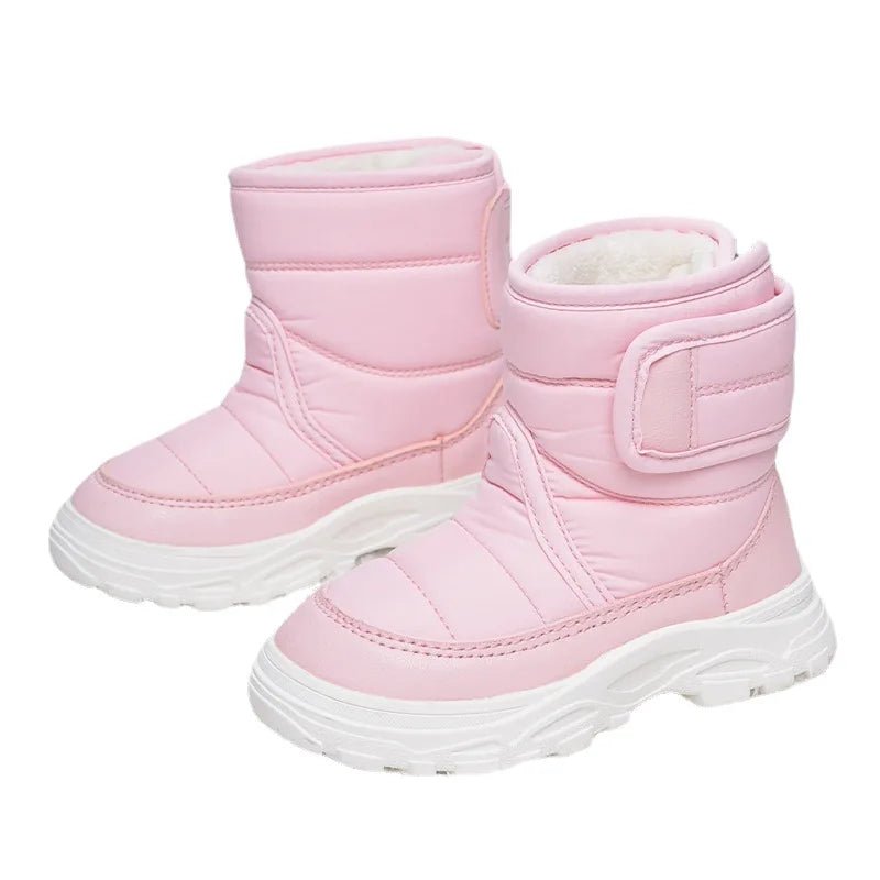 OLANE Waterproof Kids Winter Snow Boots Pink21Kids' Shoes