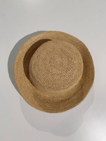 OLANE Wide-Brim Raffia Bucket Hat Light Beige56-58 cmWomen's Accessories