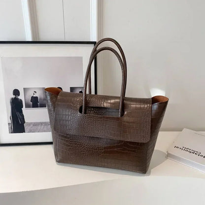 Vintage Embossed Leather Tote