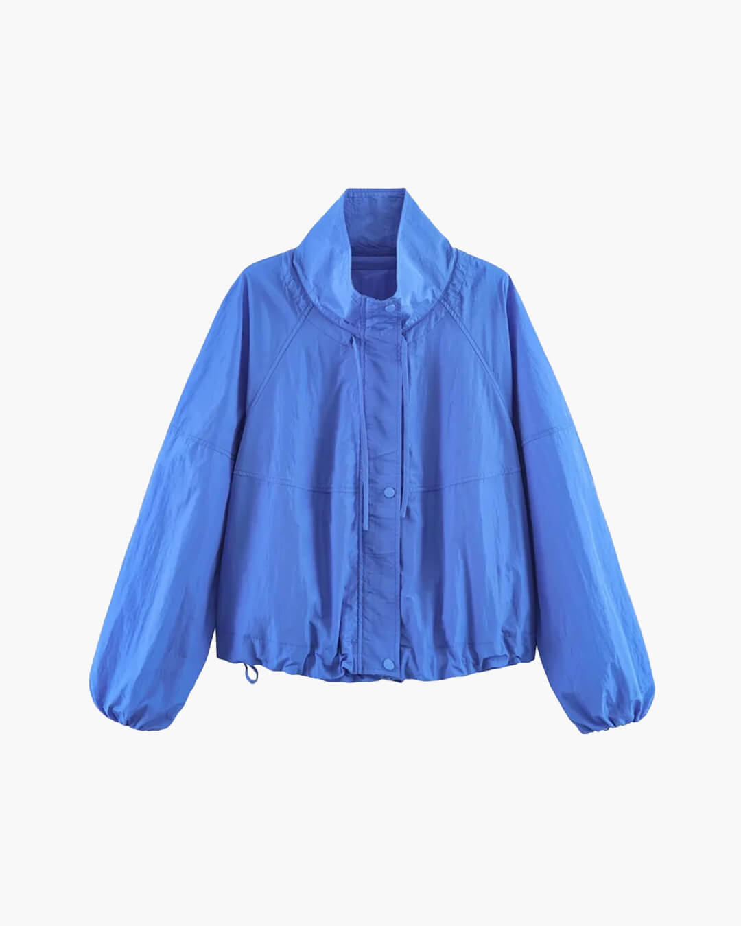 Stand Collar Zip-Up Windbreaker Jacket