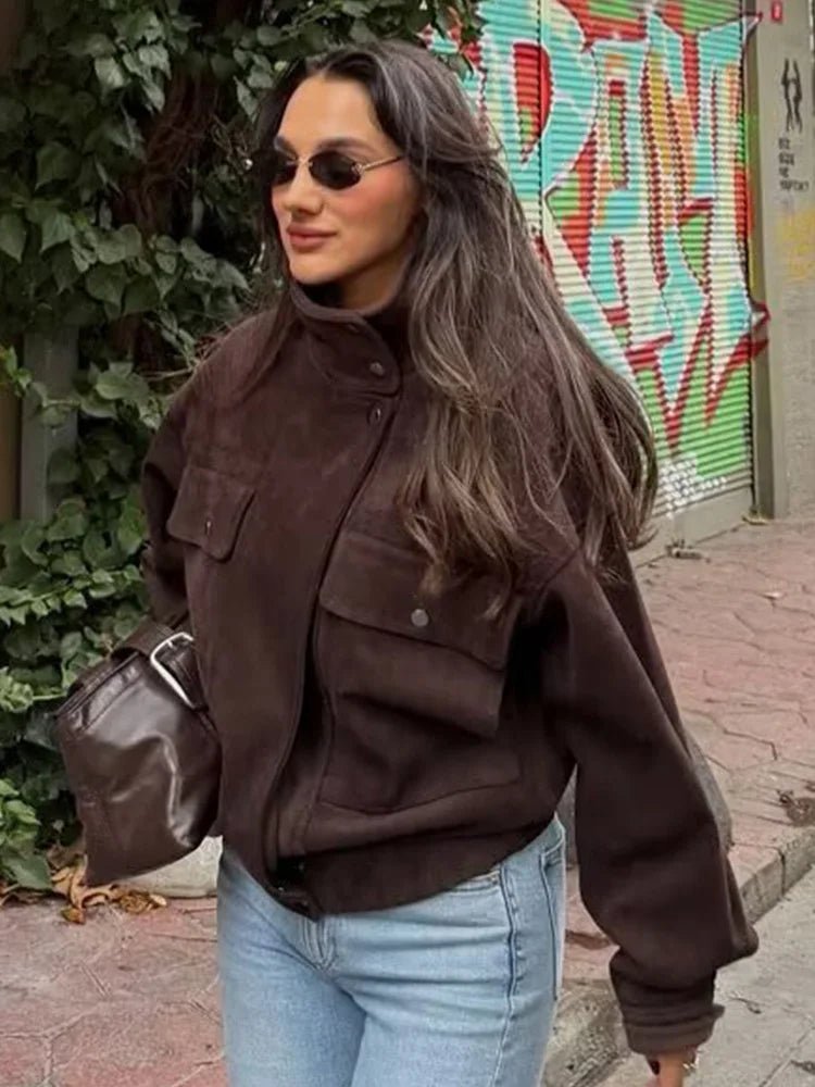 Vintage Oversized Bomber Jacket
