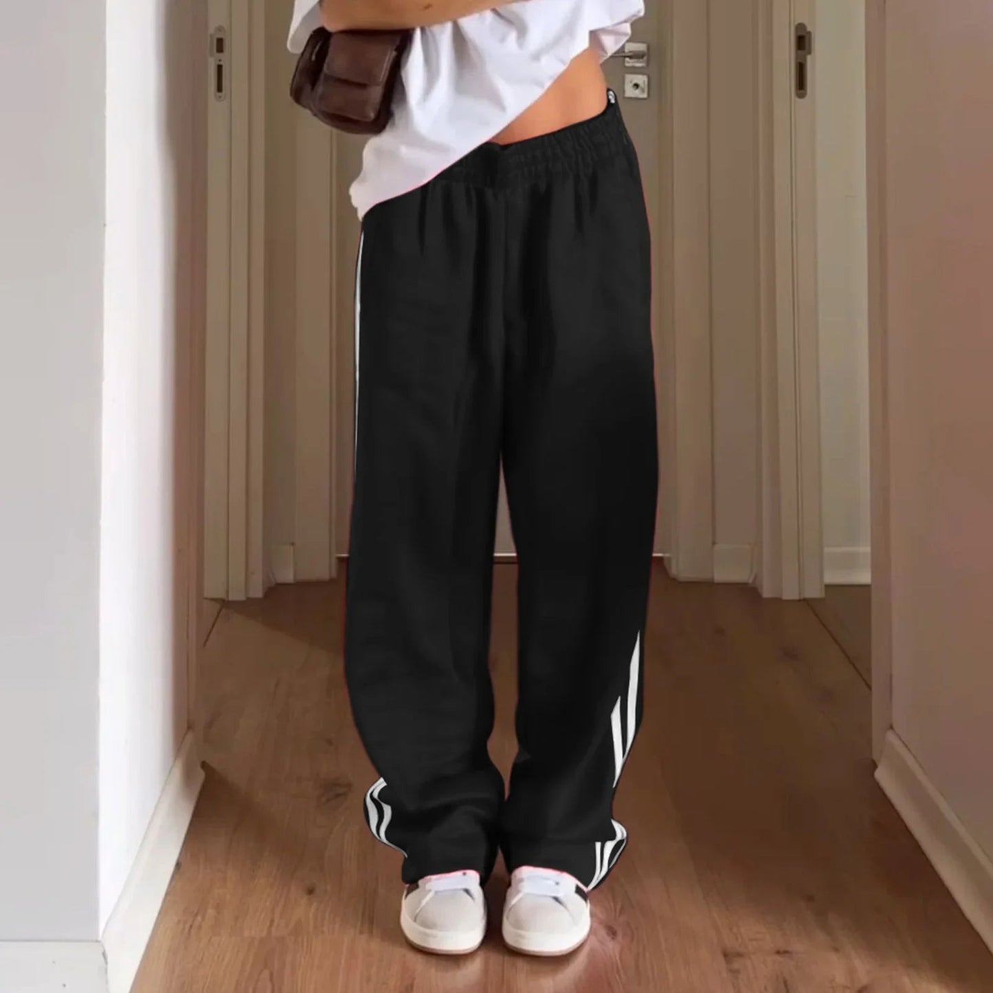 Striped Drawstring Sweatpants