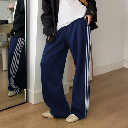 Striped Drawstring Sweatpants